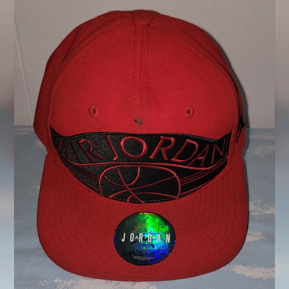 Red Air Jordan Snapback Hat